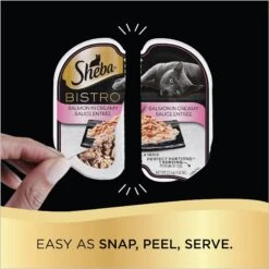 Sheba Perfect Portions Bistro Salmon In Creamy Sauce Adult Wet Cat Food -Furry Friends 269352 PT4. AC SS1800 V1626989202