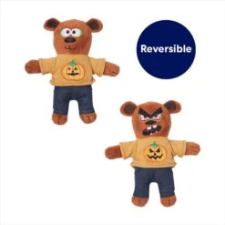 Frisco Halloween Good Bear, Bad Bear Reversible Plush Cat Toy With Catnip -Furry Friends 270299 PT2. AC SS1800 V1689878868