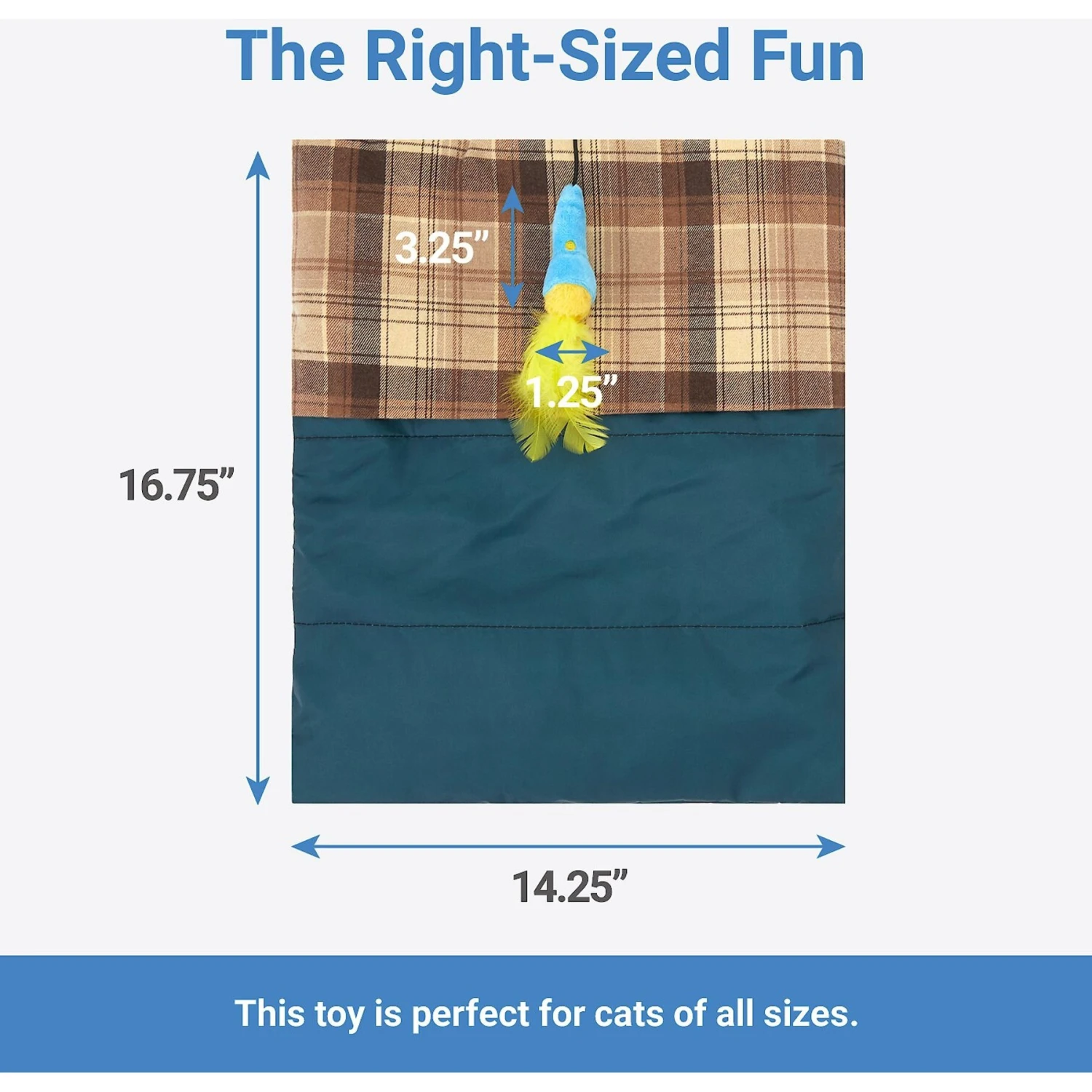 Frisco Camping Sleeping Bag Cat Toy 4 Frisco Camping Sleeping Bag Cat Toy - Image 2