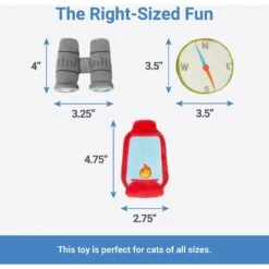 Frisco Camping Compass & Lantern Plush Cat Toy With Catnip, 2 Count -Furry Friends 270985 PT1. AC SS1800 V1626368478