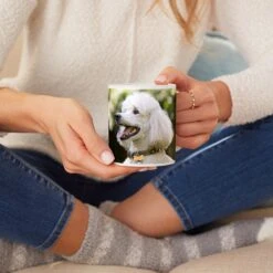 Frisco Basic White Personalized Coffee Mug -Furry Friends 271221 PT3. AC SS1800 V1620401532