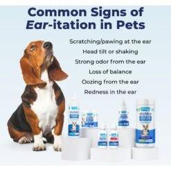 Vetnique Labs Oticbliss Advanced Cleaning, Soothing Aloe & Medicated Dog & Cat Ear Wipes -Furry Friends 271378 PT8. AC SS1800 V1698091465