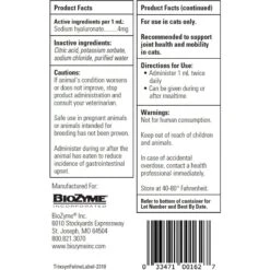 Trixsyn Feline Hyaluronan Joint Support Cat Supplement, 2-oz Bottle -Furry Friends 271728 PT5. AC SS1800 V1698177667