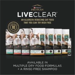 Purina Pro Plan LIVECLEAR Adult Indoor Formula Dry Cat Food -Furry Friends 276052 PT6. AC SS1800 V1649226096