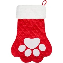 Frisco Quilted Paw Print Pet Stocking, One Size