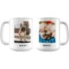 Frisco Minimalistic Woof White Personalized Coffee Mug, 15-oz -Furry Friends 277075 MAIN. AC SS1800 V1627996570