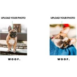 Frisco Minimalistic Woof White Personalized Coffee Mug, 15-oz -Furry Friends 277075 PT1. AC SS1800 V1629146206