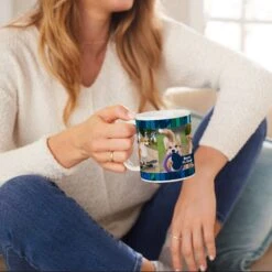 Frisco Contemporary Collage #2 White Personalized Coffee Mug, 15-oz -Furry Friends 277095 PT3. AC SS1800 V1629148000