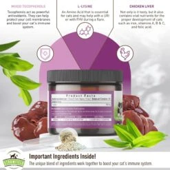 Strawfield Pets Super Chews With Probiotics, Lysine, Salmon Oil & Catnip Soft Chews Cat Supplement, 120 Count -Furry Friends 277716 PT4. AC SS1800 V1679928949