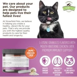 Strawfield Pets Super Chews With Probiotics, Lysine, Salmon Oil & Catnip Soft Chews Cat Supplement, 120 Count -Furry Friends 277716 PT5. AC SS1800 V1679928890