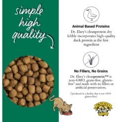 Dr. Elsey's Cleanprotein Duck Kibble Cat Dry Food -Furry Friends 277951 PT3. AC SS1800 V1701452148