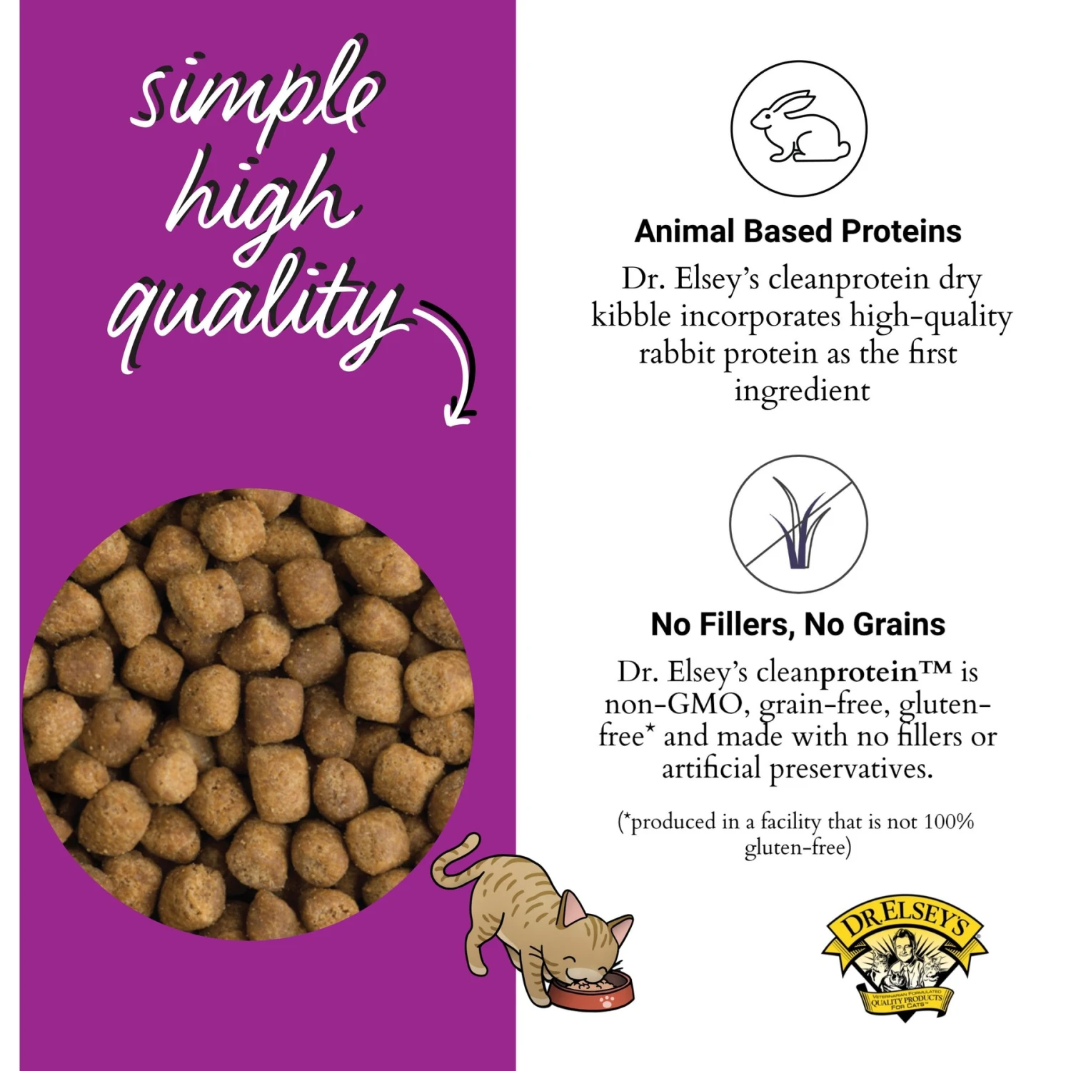 Dr. Elsey's Cleanprotein Rabbit Kibble Cat Dry Food 6 Dr. Elsey's Cleanprotein Rabbit Kibble Cat Dry Food - Image 4