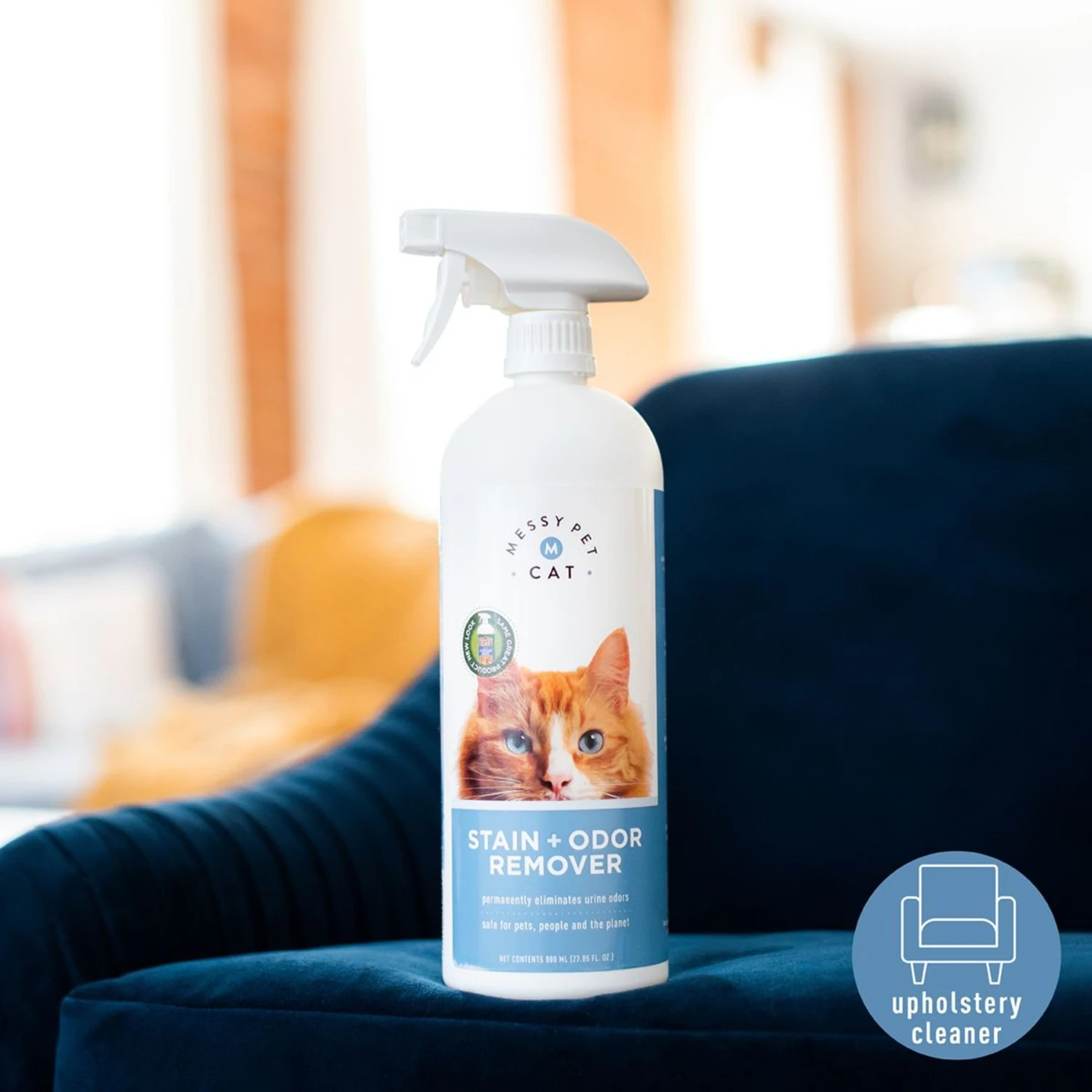 Messy Pet Cat Stain & Odor Remover, 27-oz Bottle 6 Messy Pet Cat Stain & Odor Remover, 27-oz Bottle - Image 4