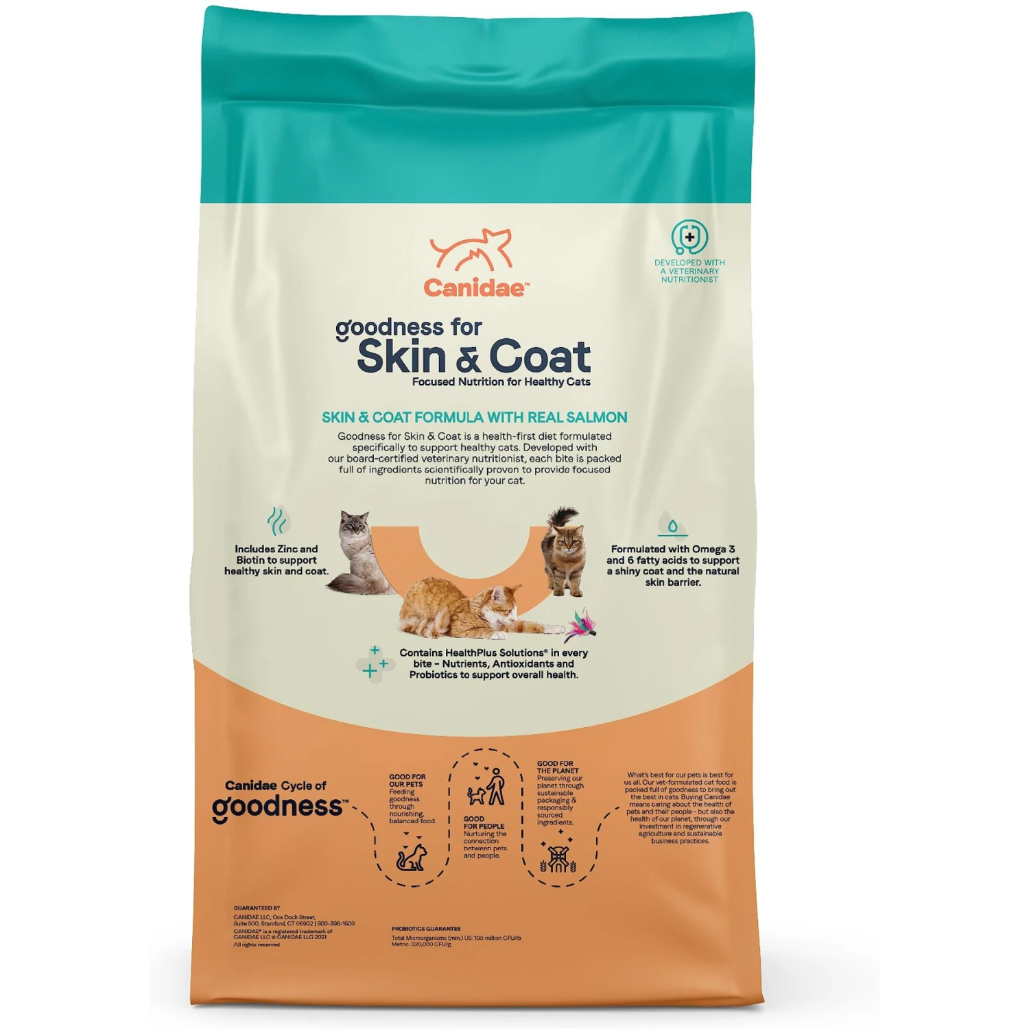 CANIDAE Goodness For Skin & Coat Real Salmon Adult Dry Cat Food 4 CANIDAE Goodness For Skin & Coat Real Salmon Adult Dry Cat Food - Image 2