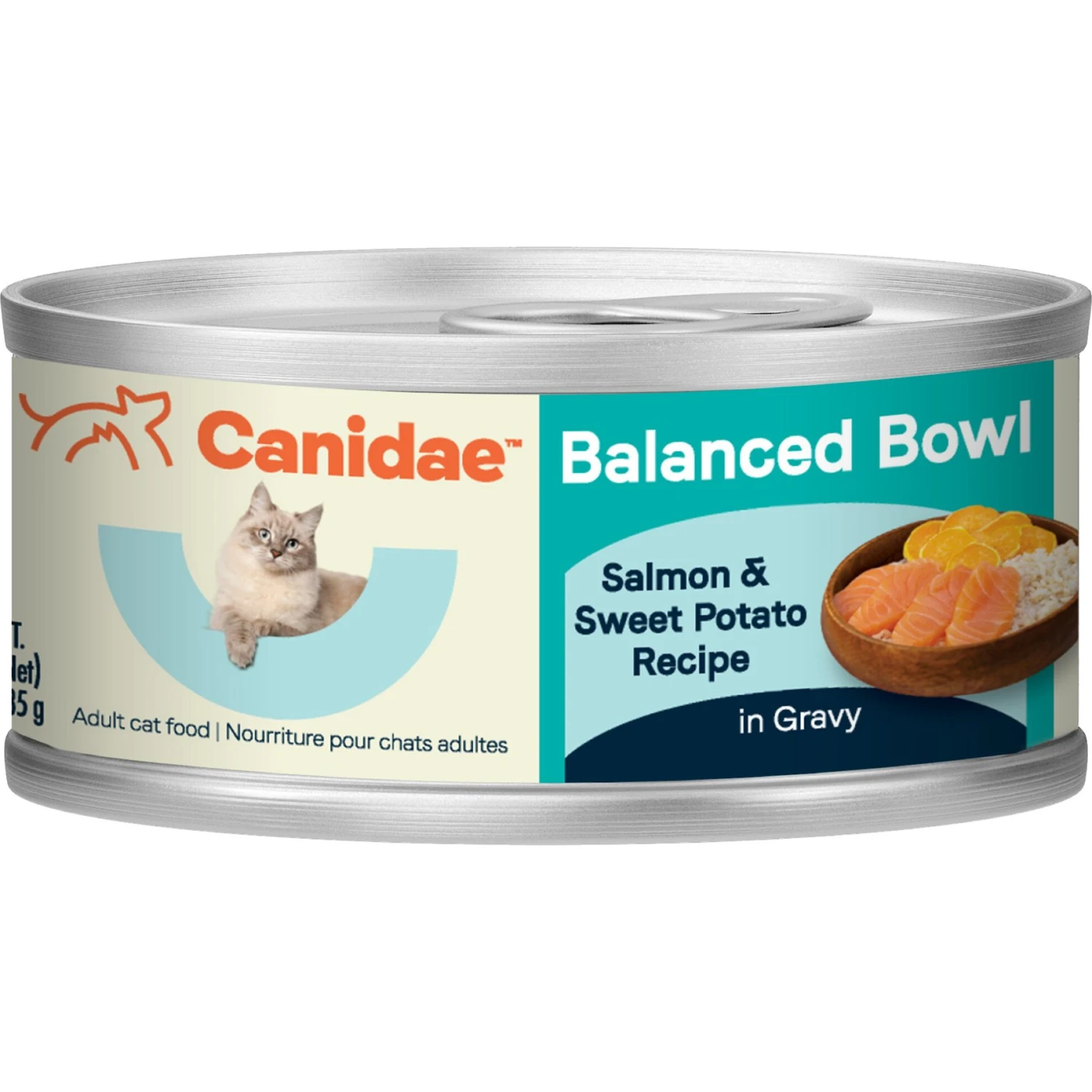 CANIDAE Balanced Bowl Salmon & Sweet Potato Recipe In Gravy Wet Cat Food, 3-oz Can, Case Of 24 3 CANIDAE Balanced Bowl Salmon & Sweet Potato Recipe In Gravy Wet Cat Food, 3-oz Can, Case Of 24