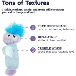 Catstages Swat N Treat Fairy Kicker Cat Toy With Catnip, Purple -Furry Friends 280192 PT3. AC SS1800 V1636512677