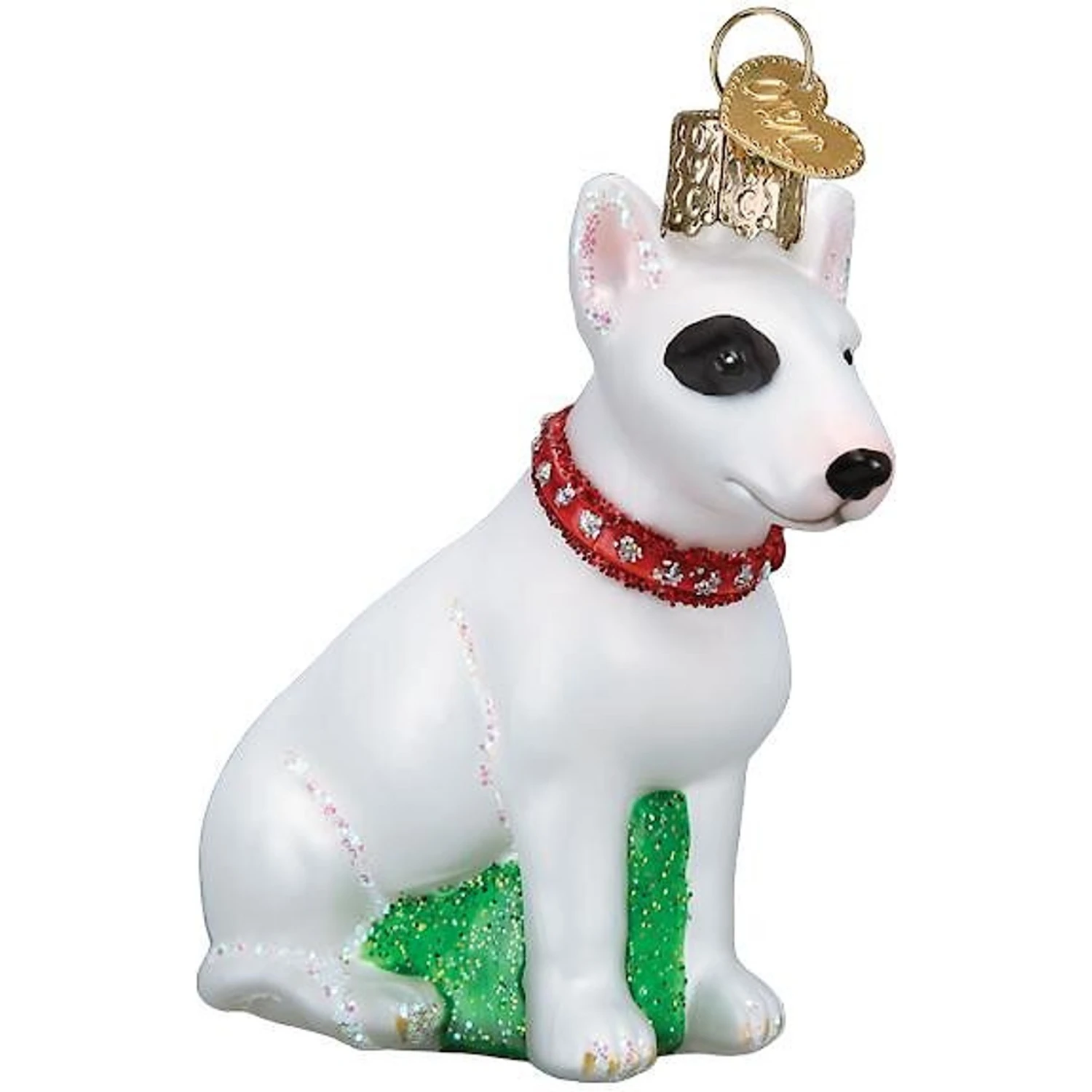 Old World Christmas Bull Terrier Glass Tree Ornament 4 Old World Christmas Bull Terrier Glass Tree Ornament - Image 2