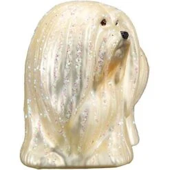 Old World Christmas Lhaso Apso Glass Tree Ornament -Furry Friends 280305 PT3. AC SS1800 V1615850878
