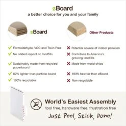 Way Basics ZBoard Paperboard Modern Enclosed Cat Litter Box -Furry Friends 280425 PT7. AC SS1800 V1690291518