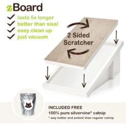 Way Basics ZBoard Paperboard Incline Scratcher Cat Toy -Furry Friends 280457 PT3. AC SS1800 V1690829255