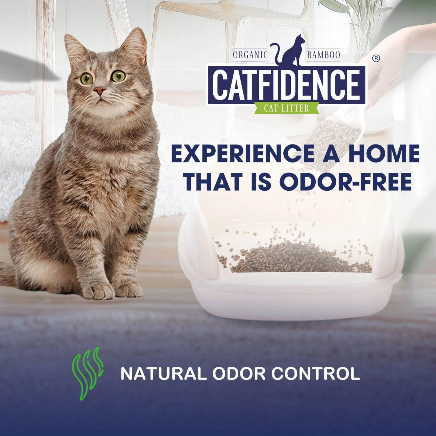 Catfidence Organic Bamboo Cat Litter 4 Catfidence Organic Bamboo Cat Litter - Image 2