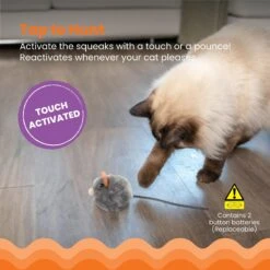 Catstages Squeak Squeak Mouse Cat Toy -Furry Friends 282263 PT2. AC SS1800 V1636512447