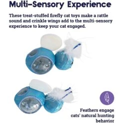Catstages Firefly Treat Stuffer Cat Toy, 2 Count -Furry Friends 282269 PT3. AC SS1800 V1636506199