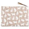 Fringe Studio "Miss Kitty" Canvas Pouch, Large -Furry Friends 282516 MAIN. AC SS1800 V1619447850