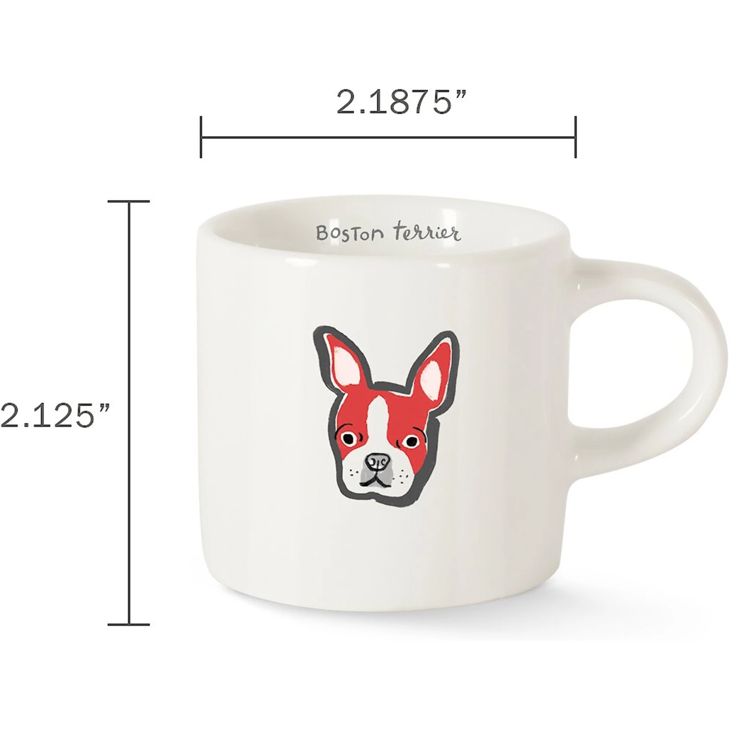 Fringe Studio "BFF Boston" Mini Ceramic Mug, 2-oz 4 Fringe Studio "BFF Boston" Mini Ceramic Mug, 2-oz - Image 2