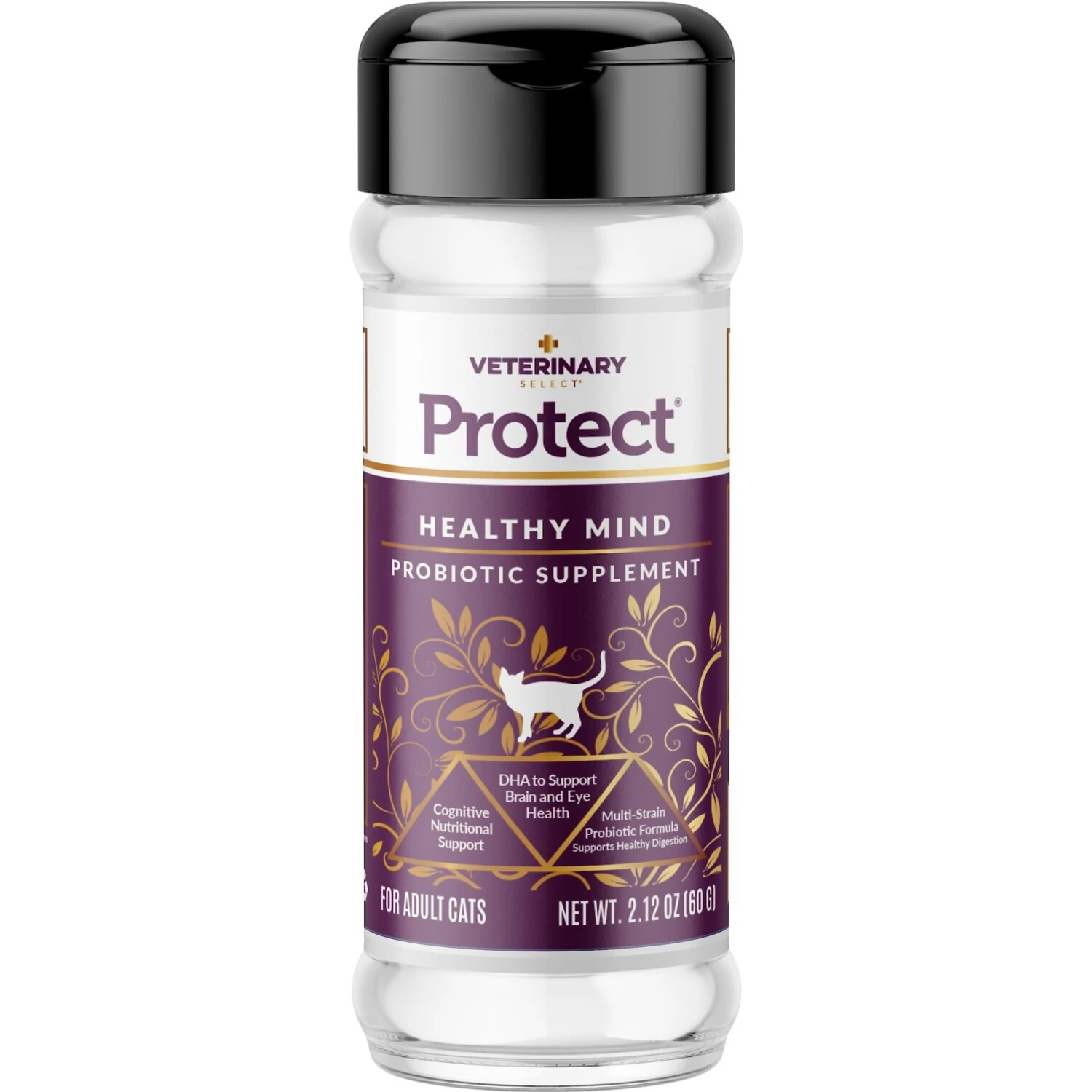 Veterinary Select Protect Healthy Mind Probiotic Cat Supplement, 2.12-oz Jar 3 Veterinary Select Protect Healthy Mind Probiotic Cat Supplement, 2.12-oz Jar