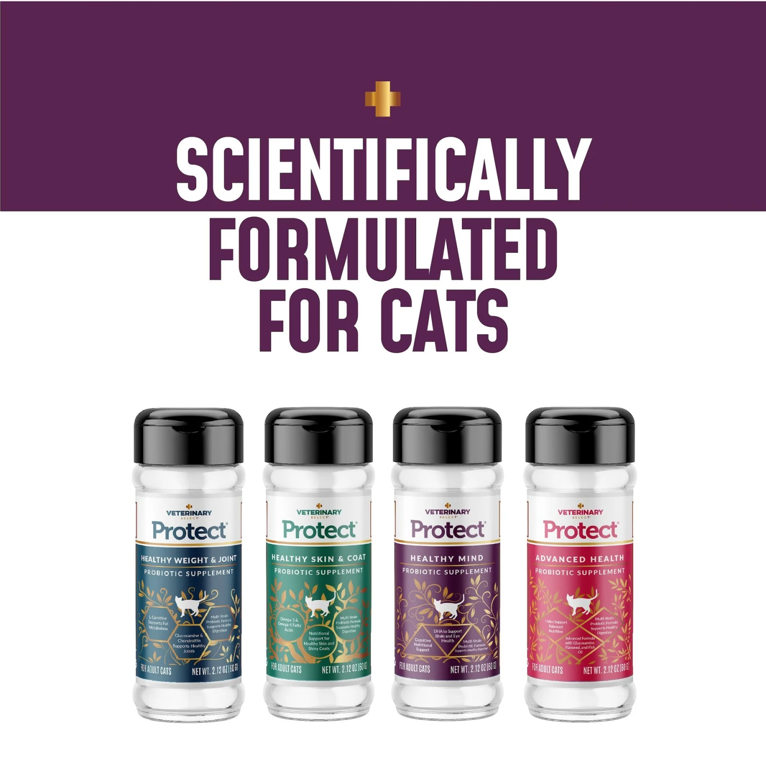 Veterinary Select Protect Healthy Mind Probiotic Cat Supplement, 2.12-oz Jar 10 Veterinary Select Protect Healthy Mind Probiotic Cat Supplement, 2.12-oz Jar - Image 8