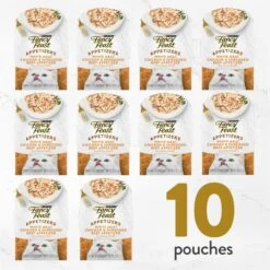 Fancy Feast Appetizers Grain-Free White Meat Chicken & Shredded Beef Appetizer In Savory Broth Wet Cat Food, 1.1-oz Tray, Case Of 10 -Furry Friends 285081 PT1. AC SS1800 V1696012069
