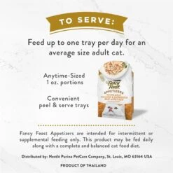 Fancy Feast Appetizers Grain-Free White Meat Chicken & Shredded Beef Appetizer In Savory Broth Wet Cat Food, 1.1-oz Tray, Case Of 10 -Furry Friends 285081 PT5. AC SS1800 V1696265920