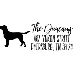 904 Custom Self-Inking Personalized Dog Address Stamp