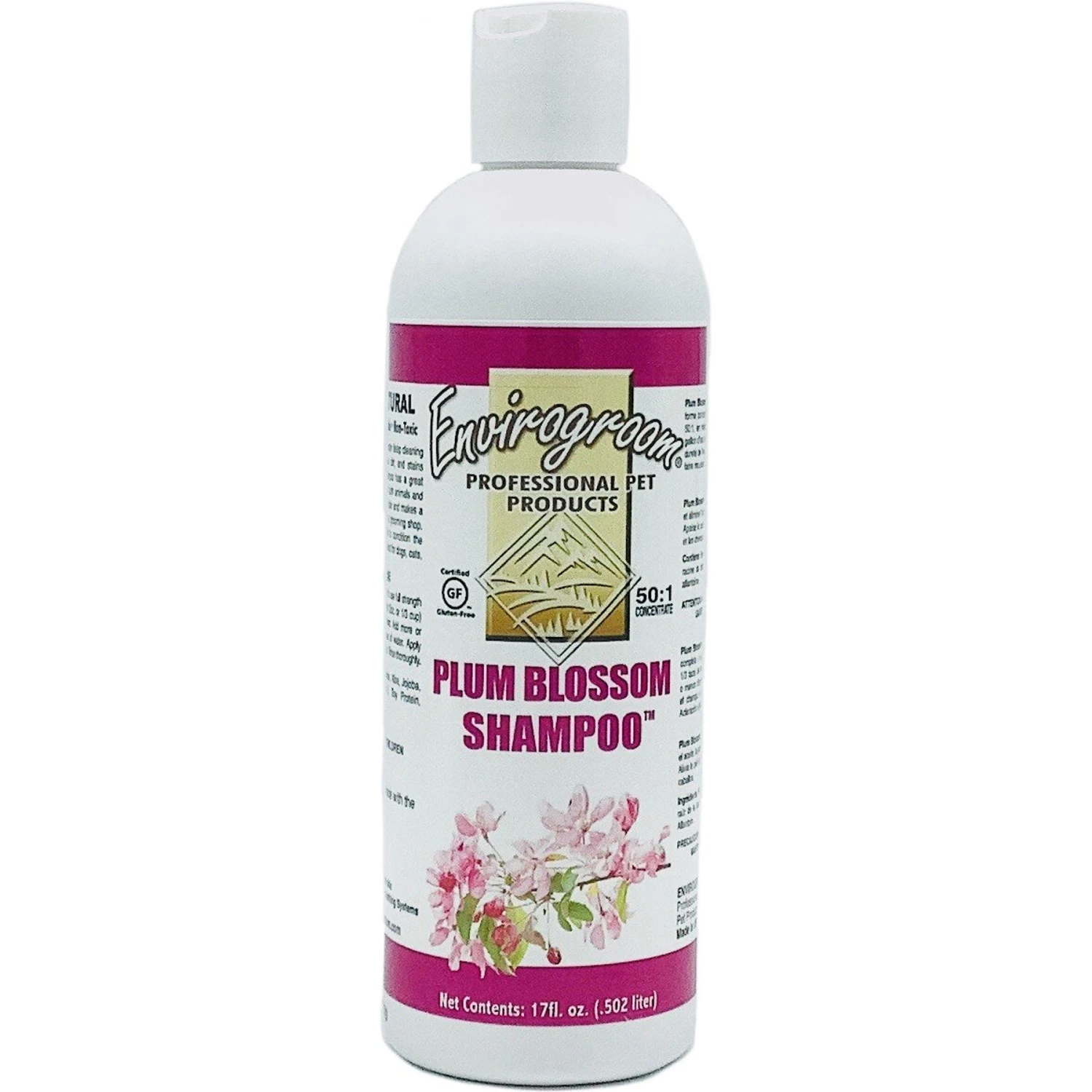 Envirogroom Plum Blossom 50:1 Dog & Cat Shampoo, 17-oz Bottle 3 Envirogroom Plum Blossom 50:1 Dog & Cat Shampoo, 17-oz Bottle