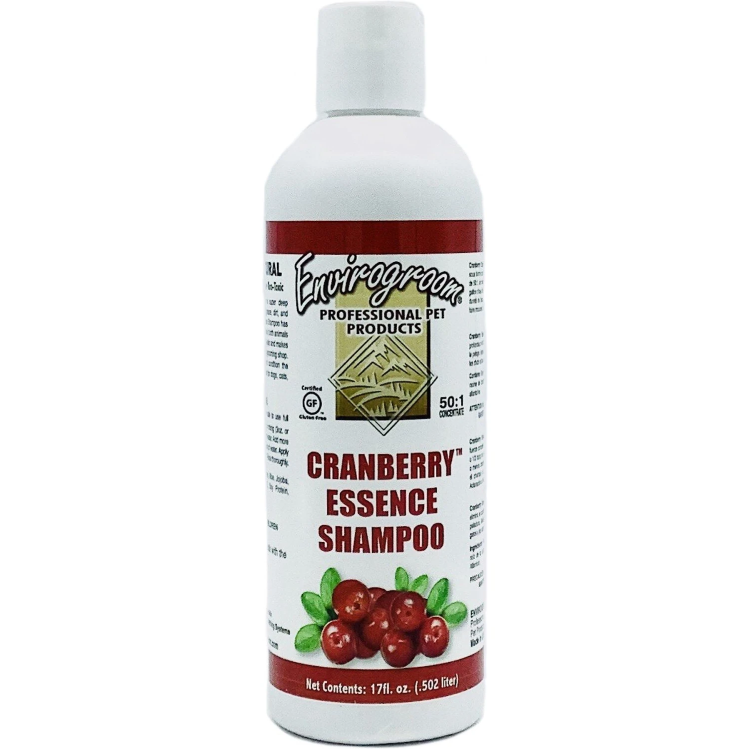 Envirogroom Cranberry Essence 50:1 Dog & Cat Shampoo, 17-oz Bottle 3 Envirogroom Cranberry Essence 50:1 Dog & Cat Shampoo, 17-oz Bottle