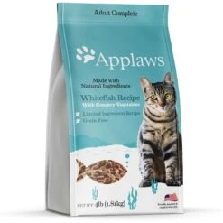 Applaws Adult Complete Whitefish Recipe With Country Vegetables Grain-Free Dry Cat Food