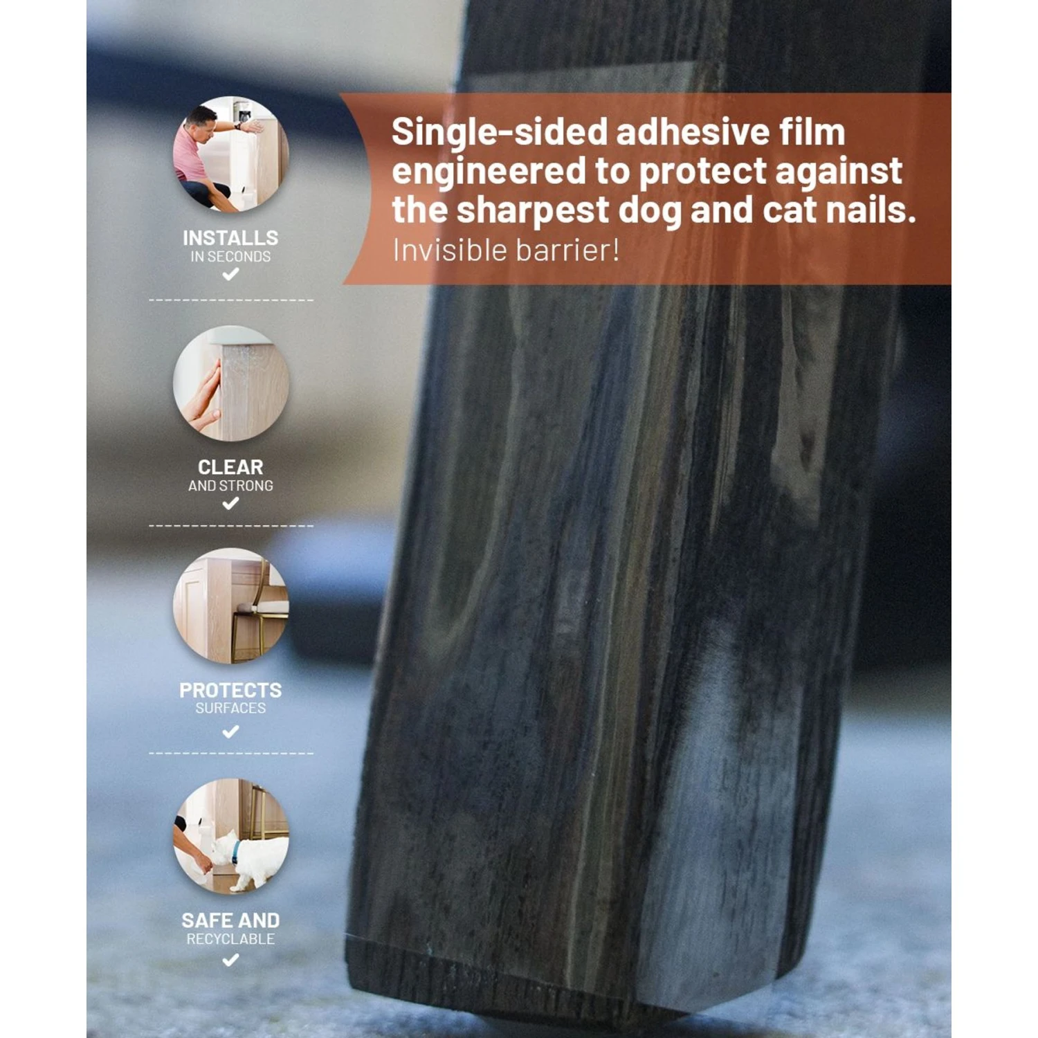 CLAWGUARD Scratch Barrier & Dispenser Protection Tape 6 CLAWGUARD Scratch Barrier & Dispenser Protection Tape - Image 4