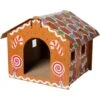 Frisco Holiday Gingerbread House Cardboard Cat House Cat Toy -Furry Friends 287289 MAIN. AC SS1800 V1694812849