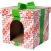 Frisco Holiday Gift Box Cardboard Cat House -Furry Friends 287291 MAIN. AC SS1800 V1694809486