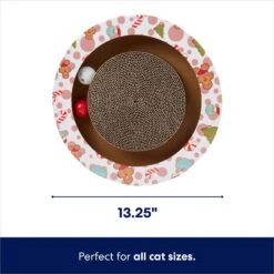 Frisco Holiday Scratch & Roll Cardboard Scratcher Cat Toy With Catnip 7 Frisco Holiday Scratch & Roll Cardboard Scratcher Cat Toy With Catnip -Furry Friends 287295 PT1. AC SS1800 V1694809485