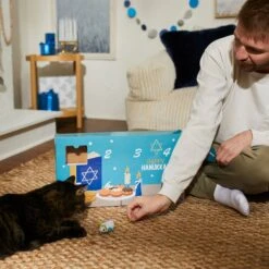 Frisco Holiday 8 Days Of Hanukkah Cardboard Calendar With Toys For Cats 10 Frisco Holiday 8 Days Of Hanukkah Cardboard Calendar With Toys For Cats -Furry Friends 287301 PT4. AC SS1800 V1689793188