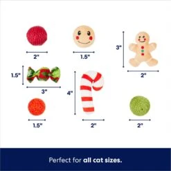 Frisco Holiday Festive Red Variety Pack Gift Box Cat Toy With Catnip, 14 Count 9 Frisco Holiday Festive Red Variety Pack Gift Box Cat Toy With Catnip, 14 Count -Furry Friends 287305 PT2. AC SS1800 V1695045657