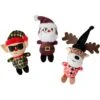 Frisco Holiday Hipster Santa & Friends Plush Cat Toy With Catnip, 3 Count -Furry Friends 287317 MAIN. AC SS1800 V1632775164