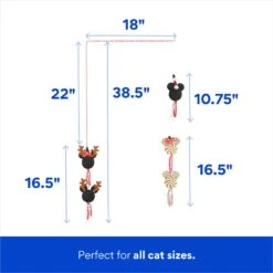 Disney Holiday Mickey & Minnie Mouse Interchangeable Teaser Wand Cat Toy With Catnip 6 Disney Holiday Mickey & Minnie Mouse Interchangeable Teaser Wand Cat Toy With Catnip -Furry Friends 287399 PT1. AC SS1800 V1695043486