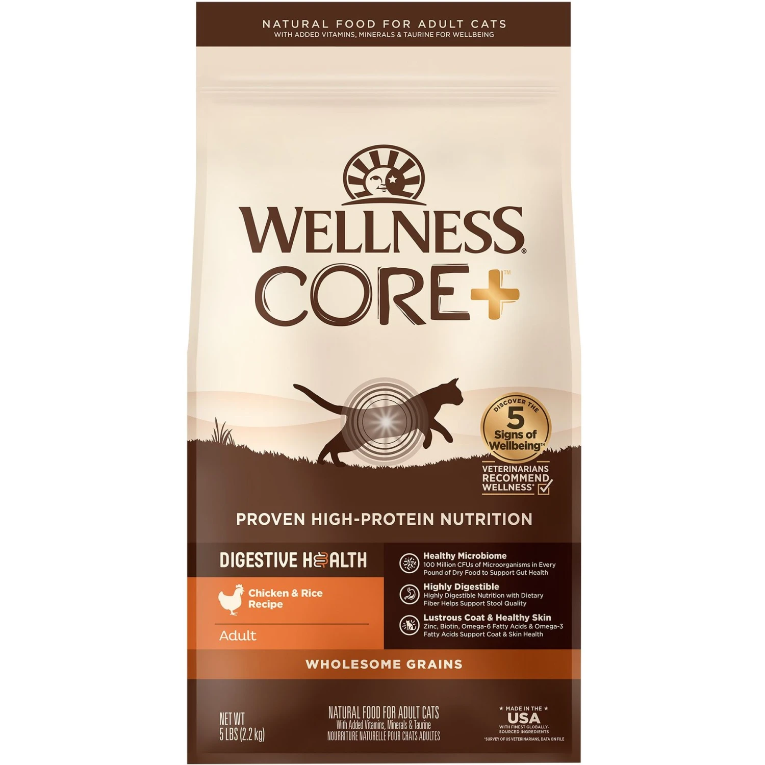Wellness CORE Digestive Health Chicken Pate Recipe Grain-Free Wet Cat Food, 3-oz, Case Of 12 & Wellness CORE Digestive Health Wholesome Grains Chicken & Rice Recipe Dry Cat Food 8 Wellness CORE Digestive Health Chicken Pate Recipe Grain-Free Wet Cat Food, 3-oz, Case Of 12 & Wellness CORE Digestive Health Wholesome Grains Chicken & Rice Recipe Dry Cat Food - Image 6