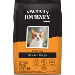 American Journey Chicken Recipe Grain-Free Dry Cat Food & Blue Buffalo Wilderness Chicken Recipe Grain-Free Dry Cat Food -Furry Friends 292598 PT1. AC SS1800 V1666839417