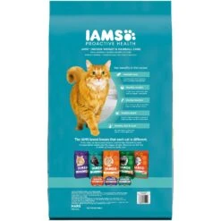 Iams ProActive Health Indoor Weight & Hairball Care Adult Dry Cat Food & Greenies Feline SmartBites Healthy Indoor Natural Tuna Flavor Soft & Crunchy Adult Cat Treats -Furry Friends 293250 PT2. AC SS1800 V1648071996