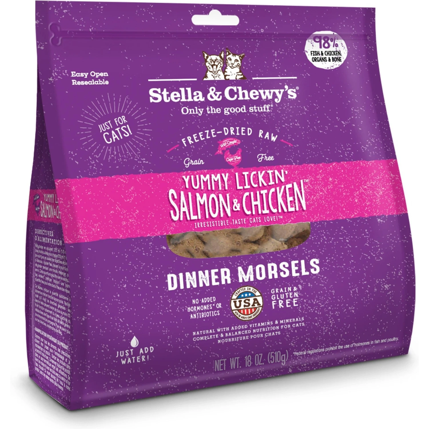 Stella & Chewy's Chick Chick Chicken Dinner Morsels Freeze-Dried Raw Cat Food & Stella & Chewy's Yummy Lickin' Salmon & Chicken Dinner Morsels Freeze-Dried Raw Cat Food 4 Stella & Chewy's Chick Chick Chicken Dinner Morsels Freeze-Dried Raw Cat Food & Stella & Chewy's Yummy Lickin' Salmon & Chicken Dinner Morsels Freeze-Dried Raw Cat Food - Image 2