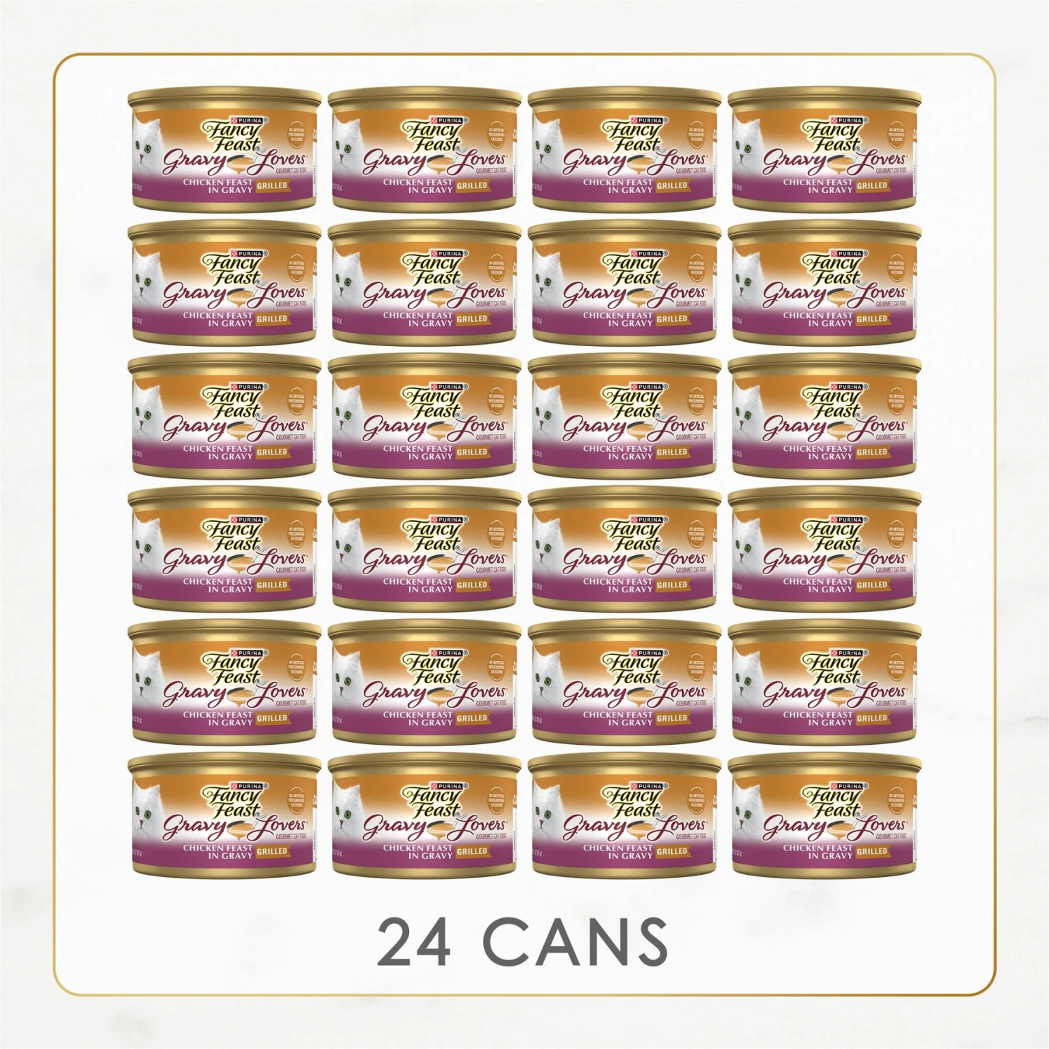 Tiny Tiger Chunks In Gravy Chicken Recipe Grain-Free Canned Cat Food & Fancy Feast Gravy Lovers Chicken Feast In Grilled Chicken Flavor Gravy Canned Cat Food 9 Tiny Tiger Chunks In Gravy Chicken Recipe Grain-Free Canned Cat Food & Fancy Feast Gravy Lovers Chicken Feast In Grilled Chicken Flavor Gravy Canned Cat Food - Image 7